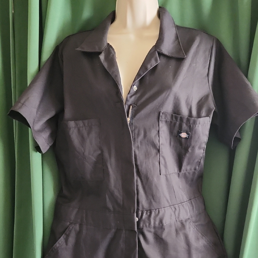 Black Short Sleeve Jumpsuit